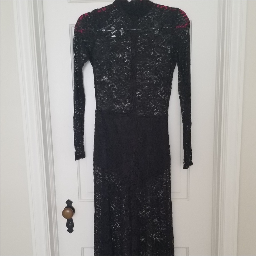 Va Va Voom Sexy Black Lace Jumpsuit